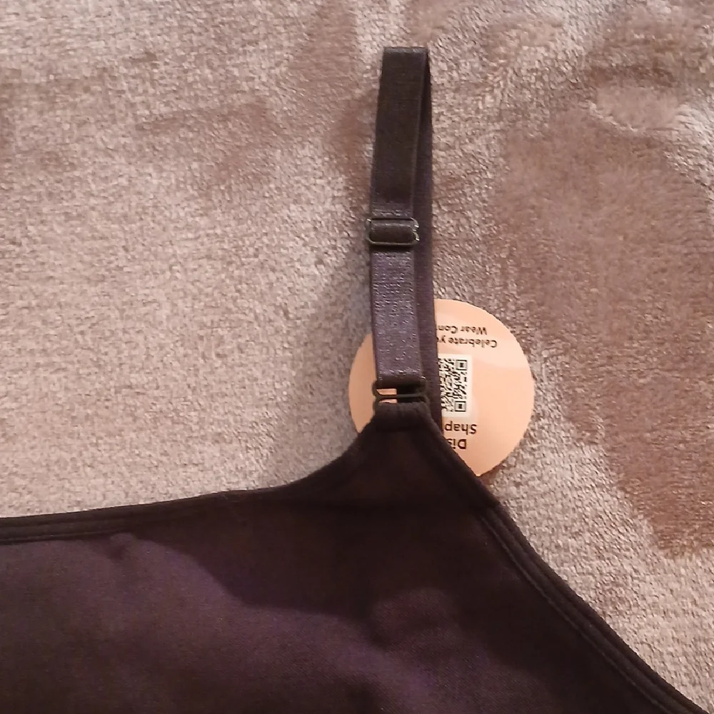 Shapermint Essentials Black Scoop Neck Cami Women's 3XL